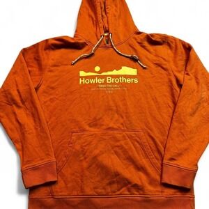 Howler Brothers HEED THE CALL Pullover Hoodie XL Orange (Adobe) Outerwear